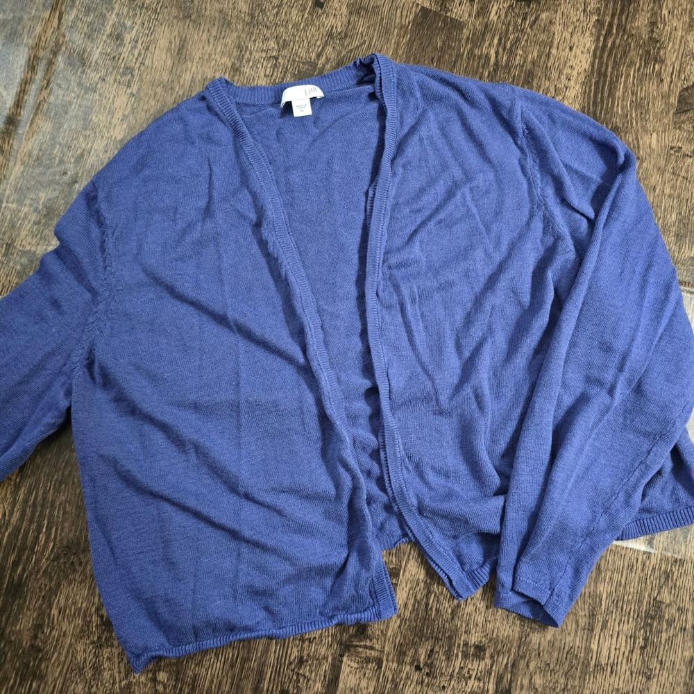 J. JILL Knit Sweater Women XL Purple Excellent Crew Neck Long Sleeve Casual